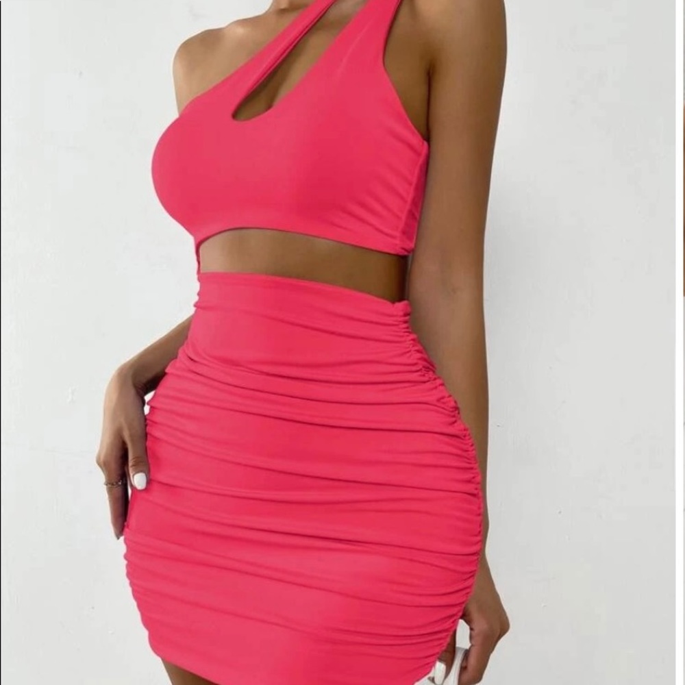 CORAL MINI DRESS